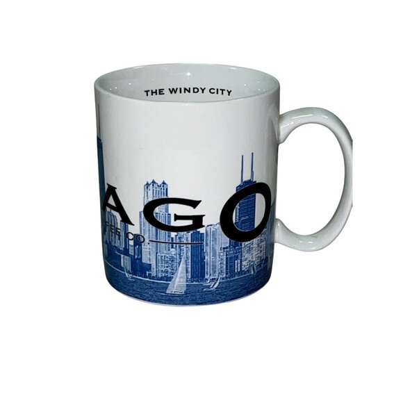 Starbucks Chicago Skyline Series 2002 Mug 16oz The Windy City Used - Picture 4 of 10